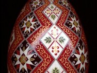 Stacking Diamonds Ukrainian Easter Egg Pysanky By So Jeo : pysanky pysanka ukrainian diamonds easter egg batik art blue turquoise diamonds stars